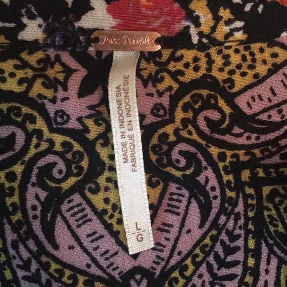 Free People Tunic Long Sleeve Top Size L - Picture 4 of 6